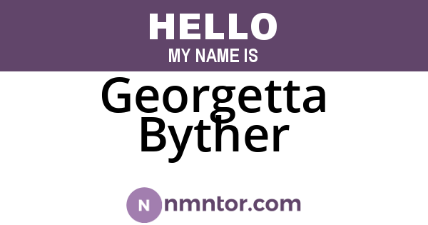 Georgetta Byther
