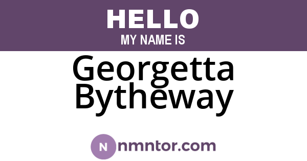 Georgetta Bytheway