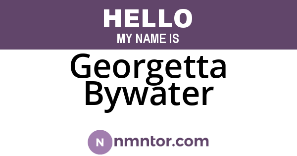 Georgetta Bywater