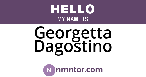 Georgetta Dagostino