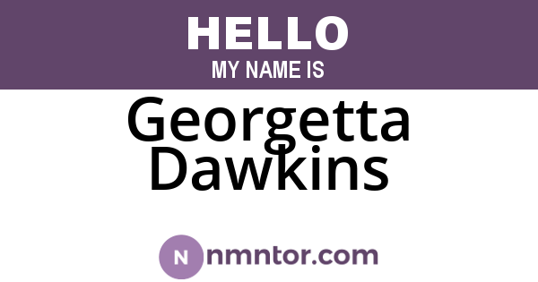 Georgetta Dawkins