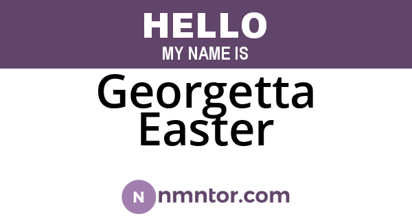 Georgetta Easter