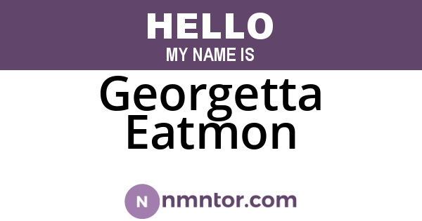 Georgetta Eatmon