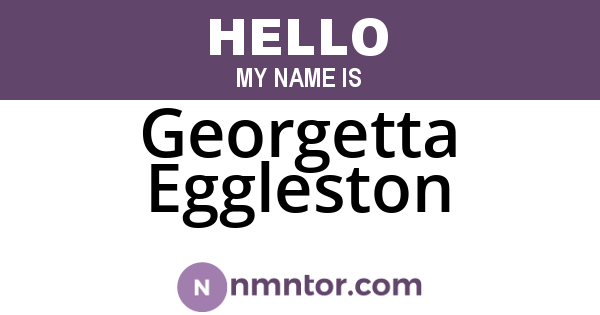 Georgetta Eggleston