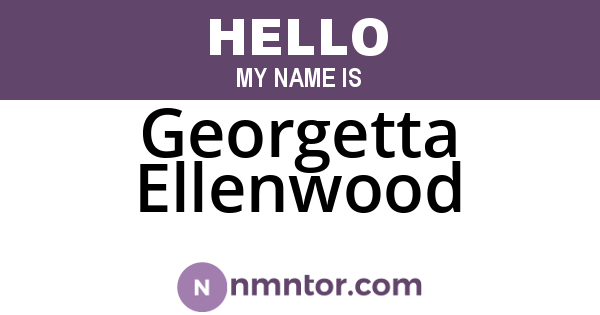Georgetta Ellenwood
