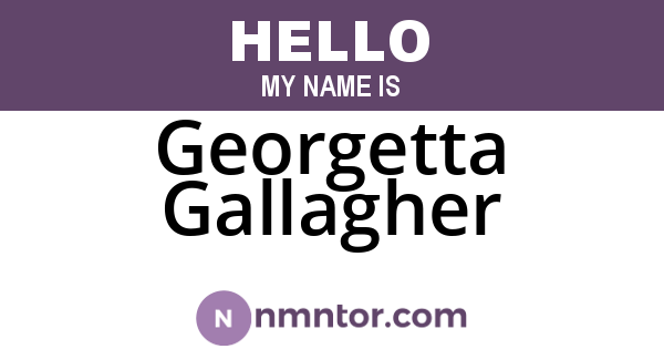 Georgetta Gallagher