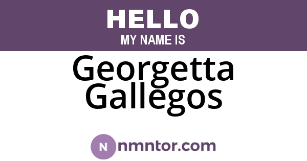 Georgetta Gallegos