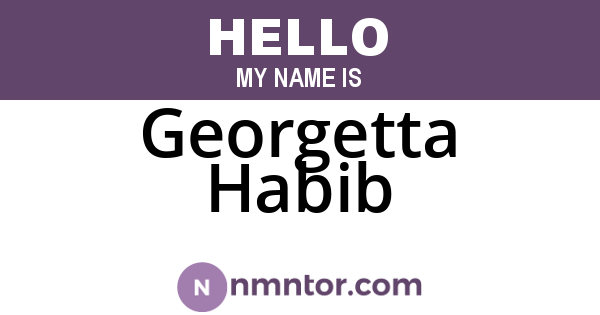Georgetta Habib