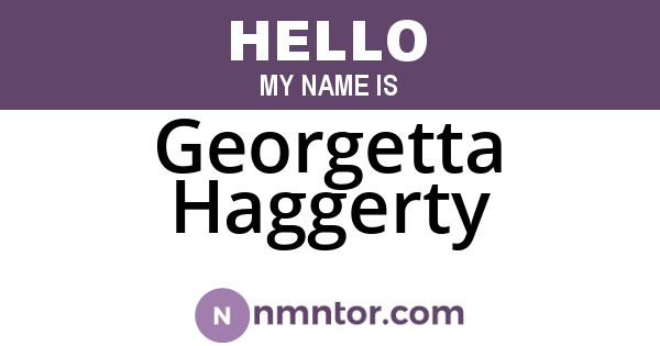 Georgetta Haggerty