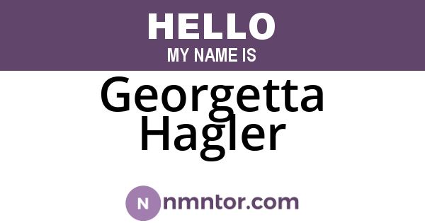 Georgetta Hagler