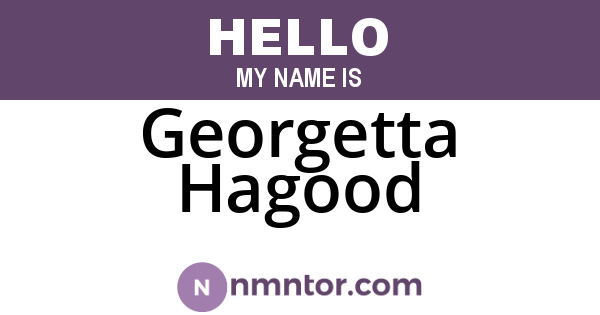 Georgetta Hagood