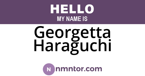 Georgetta Haraguchi