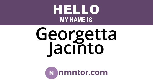 Georgetta Jacinto