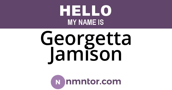 Georgetta Jamison