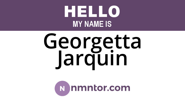 Georgetta Jarquin