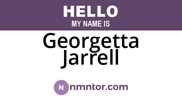 Georgetta Jarrell