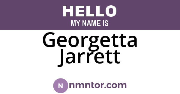 Georgetta Jarrett