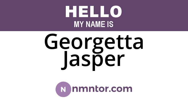 Georgetta Jasper