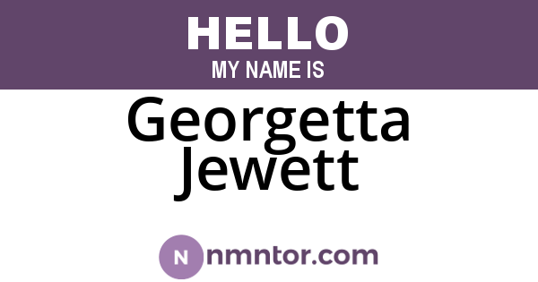 Georgetta Jewett