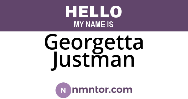 Georgetta Justman