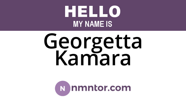 Georgetta Kamara
