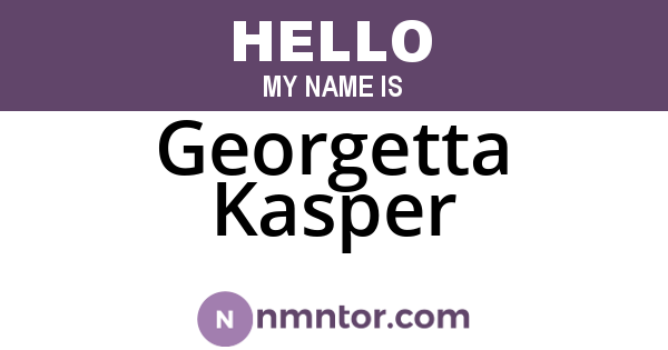 Georgetta Kasper