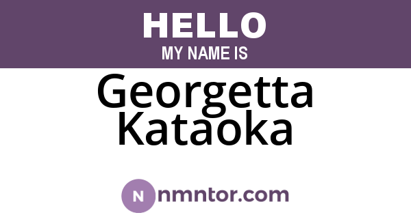 Georgetta Kataoka