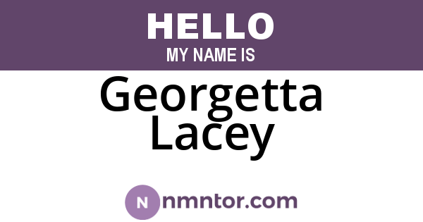 Georgetta Lacey