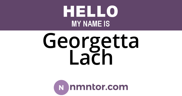Georgetta Lach