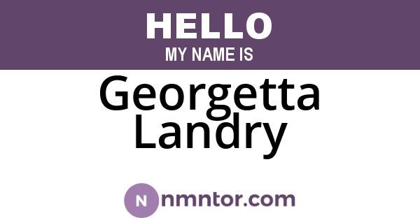 Georgetta Landry