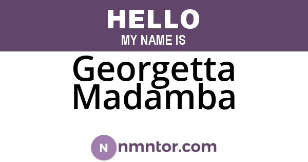 Georgetta Madamba
