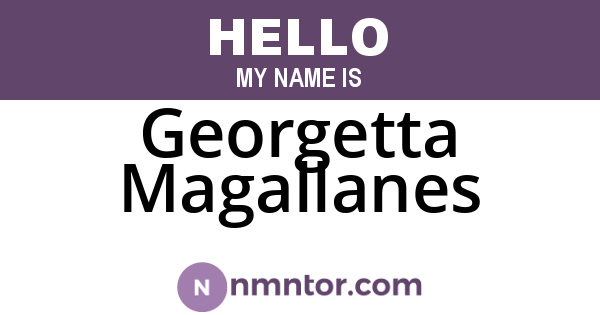 Georgetta Magallanes