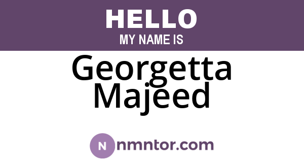 Georgetta Majeed
