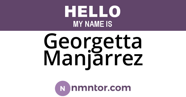 Georgetta Manjarrez