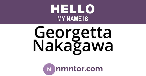 Georgetta Nakagawa