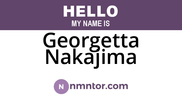 Georgetta Nakajima