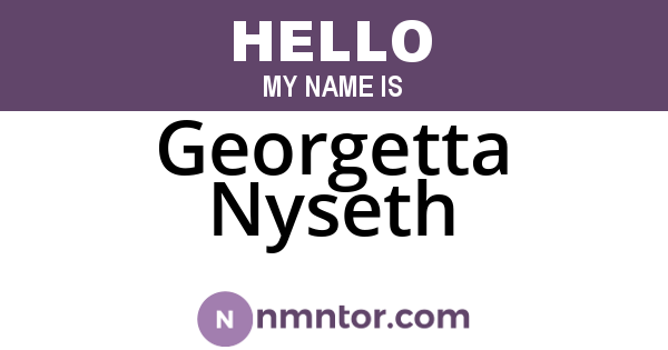 Georgetta Nyseth