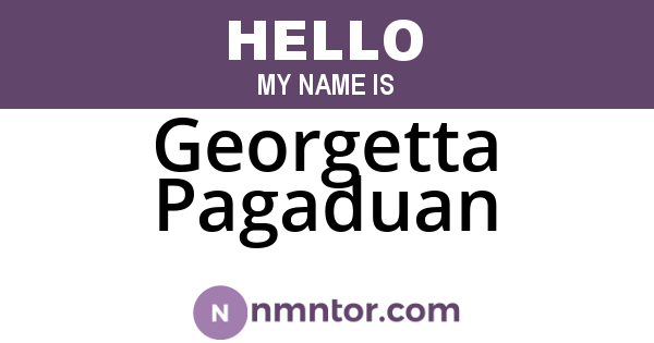 Georgetta Pagaduan