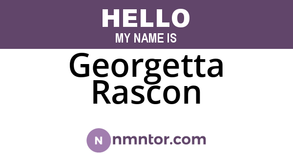Georgetta Rascon