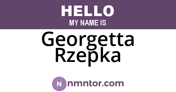 Georgetta Rzepka