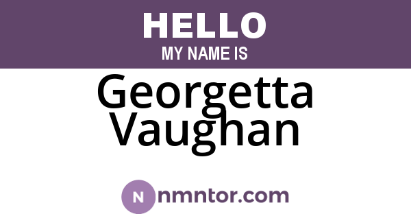 Georgetta Vaughan