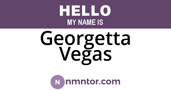 Georgetta Vegas