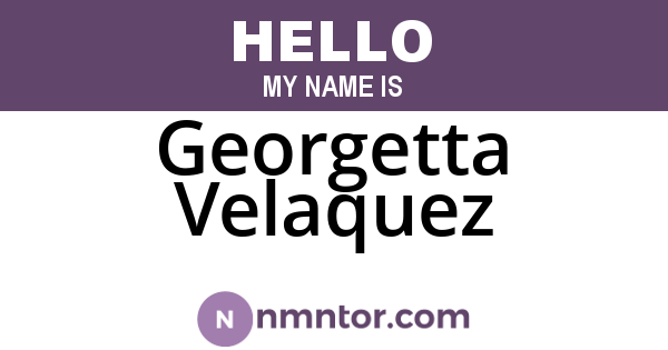 Georgetta Velaquez