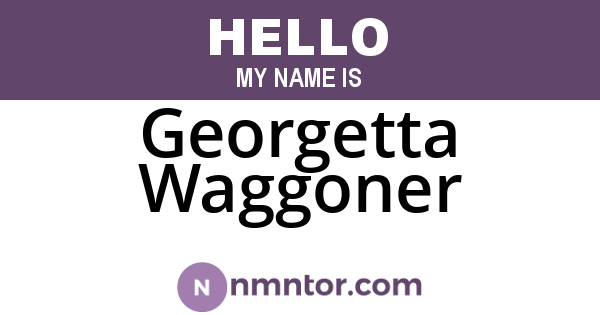 Georgetta Waggoner