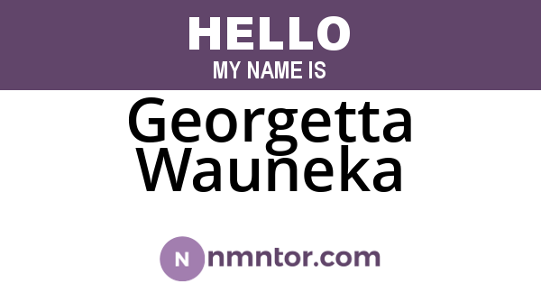 Georgetta Wauneka