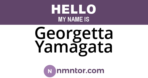 Georgetta Yamagata