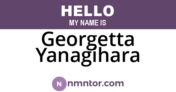 Georgetta Yanagihara