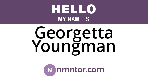 Georgetta Youngman
