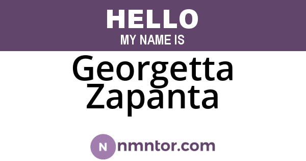 Georgetta Zapanta