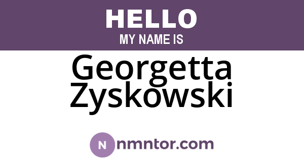 Georgetta Zyskowski